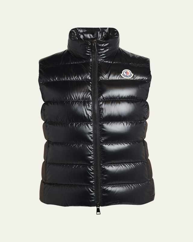 Ghany Shiny Quilted Puffer Vest